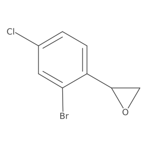 (2S)-2-(2-bromo-4-chlorophenyl)oxirane结构式