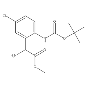 Methyl 2-amino-2-(2-{[(tert-butoxy)carbonyl]amino}-5-chlorophenyl)acetate Structure