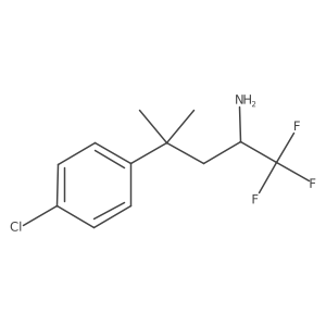 4-(4-Chlorophenyl)-1,1,1-trifluoro-4-methylpentan-2-amine Structure