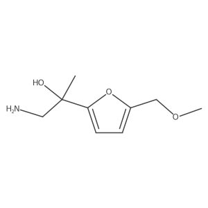 1-Amino-2-[5-(methoxymethyl)furan-2-yl]propan-2-ol Structure