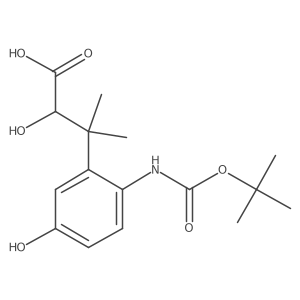 3-(2-{[(Tert-butoxy)carbonyl]amino}-5-hydroxyphenyl)-2-hydroxy-3-methylbutanoic acid Structure