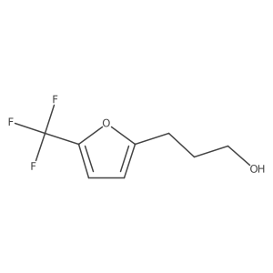 3-[5-(Trifluoromethyl)furan-2-yl]propan-1-ol结构式
