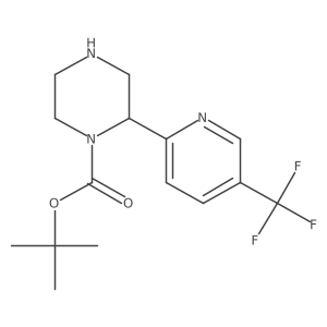 Tert-butyl 2-[5-(trifluoromethyl)pyridin-2-yl]piperazine-1-carboxylate Structure