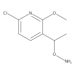 O-[1-(6-chloro-2-methoxypyridin-3-yl)ethyl]hydroxylamine Structure