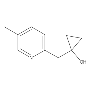 1-[(5-Methylpyridin-2-yl)methyl]cyclopropan-1-ol结构式