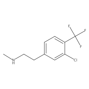 {2-[3-Chloro-4-(trifluoromethyl)phenyl]ethyl}(methyl)amine结构式