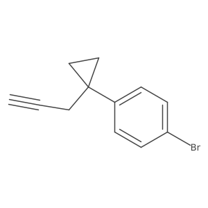 1-Bromo-4-[1-(prop-2-yn-1-yl)cyclopropyl]benzene Structure