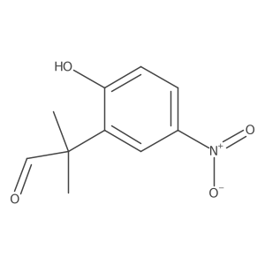 2-(2-Hydroxy-5-nitrophenyl)-2-methylpropanal结构式