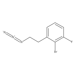 1-(2-Azidoethyl)-2-bromo-3-fluorobenzene结构式