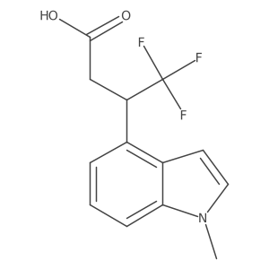 4,4,4-trifluoro-3-(1-methyl-1H-indol-4-yl)butanoic acid Structure
