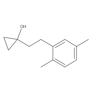 1-[2-(2,5-Dimethylphenyl)ethyl]cyclopropan-1-ol结构式