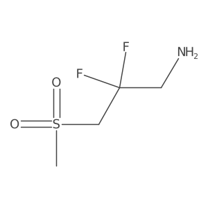 2,2-Difluoro-3-methanesulfonylpropan-1-amine Structure