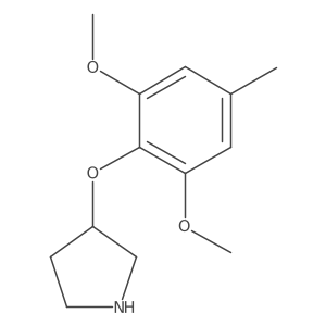 3-(2,6-Dimethoxy-4-methylphenoxy)pyrrolidine Structure