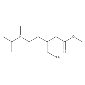 Methyl 3-(aminomethyl)-5-[methyl(propan-2-yl)amino]pentanoate Structure