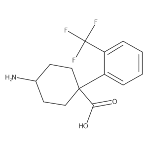 4-Amino-1-[2-(trifluoromethyl)phenyl]cyclohexane-1-carboxylic acid Structure