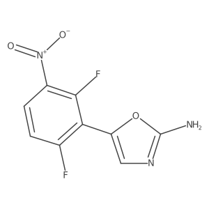 5-(2,6-Difluoro-3-nitrophenyl)-1,3-oxazol-2-amine结构式