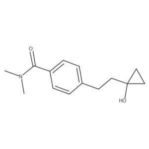 4-[2-(1-hydroxycyclopropyl)ethyl]-N,N-dimethylbenzamide结构式