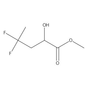 Methyl 4,4-difluoro-2-hydroxypentanoate结构式