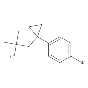 1-[1-(4-Bromophenyl)cyclopropyl]-2-methylpropan-2-ol Structure