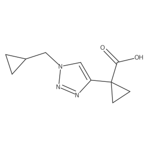 1-[1-(cyclopropylmethyl)-1H-1,2,3-triazol-4-yl]cyclopropane-1-carboxylic acid Structure