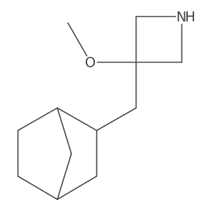 3-({Bicyclo[2.2.1]heptan-2-yl}methyl)-3-methoxyazetidine Structure