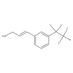 3-[3-(Pentafluoroethyl)phenyl]prop-2-en-1-amine结构式