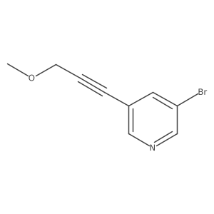 3-Bromo-5-(3-methoxyprop-1-yn-1-yl)pyridine结构式