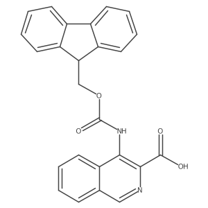 4-({[(9H-fluoren-9-yl)methoxy]carbonyl}amino)isoquinoline-3-carboxylic acid Structure