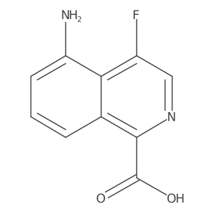 5-Amino-4-fluoroisoquinoline-1-carboxylic acid结构式