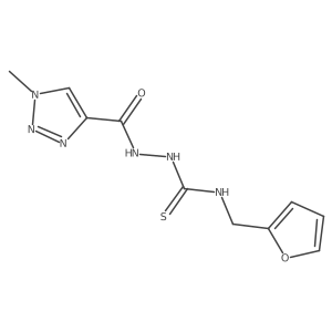 N-({[(furan-2-yl)methyl]carbamothioyl}amino)-1-methyl-1H-1,2,3-triazole-4-carboxamide Structure