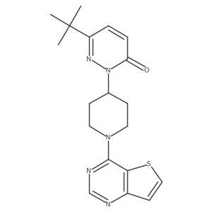 6-Tert-butyl-2-(1-{thieno[3,2-d]pyrimidin-4-yl}piperidin-4-yl)-2,3-dihydropyridazin-3-one Structure