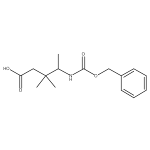4-{[(Benzyloxy)carbonyl]amino}-3,3-dimethylpentanoic acid结构式