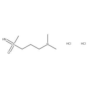 N,N-Dimethyl-3-(methylsulfonimidoyl)propan-1-amine;dihydrochloride结构式