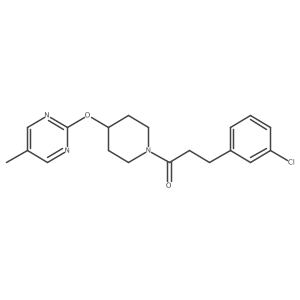 3-(3-Chlorophenyl)-1-[4-(5-methylpyrimidin-2-yl)oxypiperidin-1-yl]propan-1-one Structure