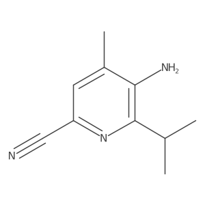 5-Amino-6-isopropyl-4-methylpicolinonitrile Structure