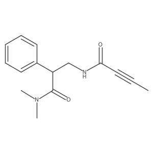 N-[2-(dimethylcarbamoyl)-2-phenylethyl]but-2-ynamide结构式