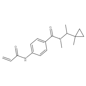 N-Methyl-N-[1-(1-methylcyclopropyl)ethyl]-4-(prop-2-enoylamino)benzamide Structure