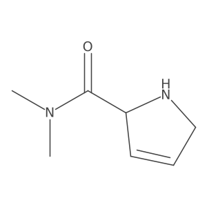 N,N-dimethyl-2,5-dihydro-1H-pyrrole-2-carboxamide结构式