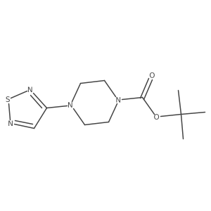 Tert-butyl 4-(1,2,5-thiadiazol-3-yl)piperazine-1-carboxylate结构式