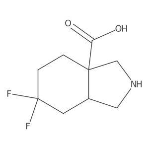 6,6-difluoro-octahydro-1H-isoindole-3a-carboxylic acid Structure