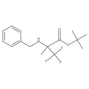 Tert-butyl 2-(benzylamino)-3,3,3-trifluoro-2-methylpropanoate Structure