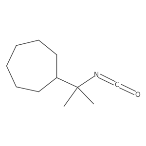 (2-Isocyanatopropan-2-yl)cycloheptane Structure