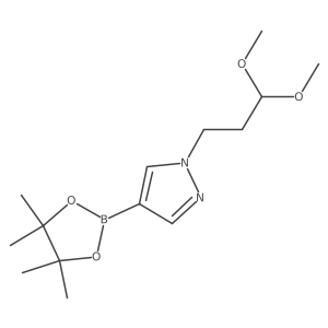 1-(3,3-Dimethoxypropyl)-4-(4,4,5,5-tetramethyl-1,3,2-dioxaborolan-2-yl)-1H-pyrazole Structure