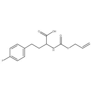 4-(4-Fluorophenyl)-2-{[(prop-2-en-1-yloxy)carbonyl]amino}butanoic acid结构式
