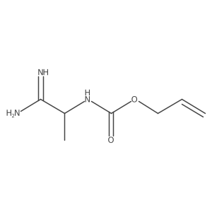 prop-2-en-1-yl N-(1-carbamimidoylethyl)carbamate结构式