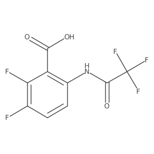 2,3-difluoro-6-[(2,2,2-trifluoroacetyl)amino]benzoic acid结构式