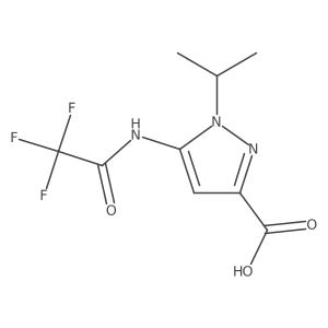 1-(propan-2-yl)-5-(2,2,2-trifluoroacetamido)-1H-pyrazole-3-carboxylic acid Structure