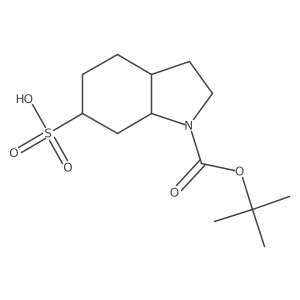 1-[(tert-butoxy)carbonyl]-octahydro-1H-indole-6-sulfonic acid Structure