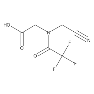 2-[N-(cyanomethyl)-2,2,2-trifluoroacetamido]acetic acid结构式