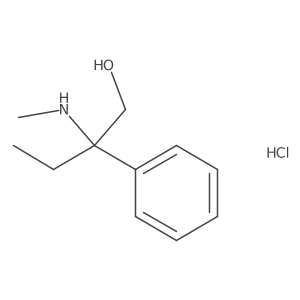 2-(Methylamino)-2-phenylbutan-1-ol;hydrochloride Structure